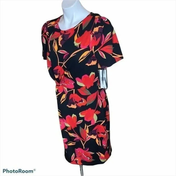 Julia Jordan printed side Twist dress - Picture 4 of 16